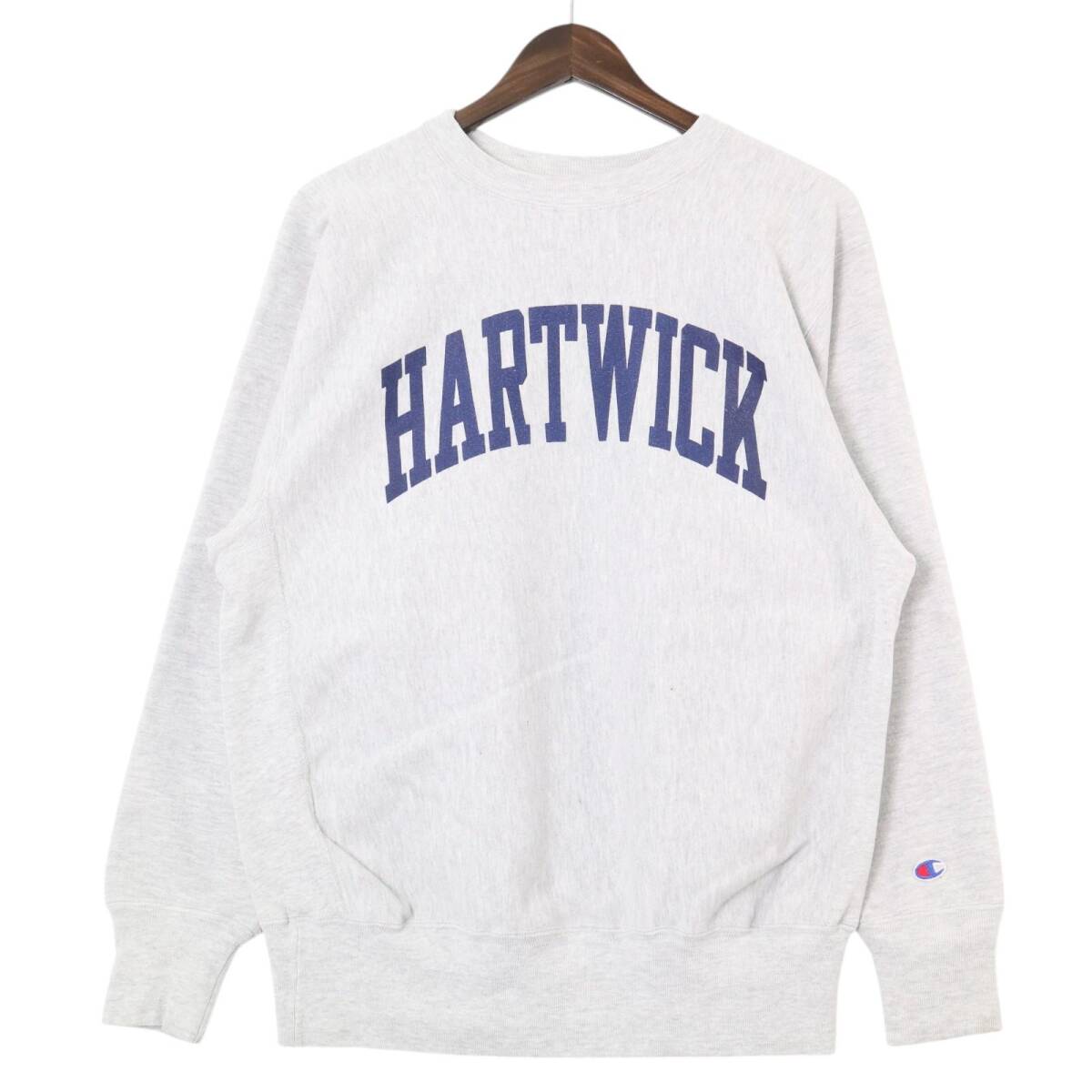 90年代 USA製 Champion チャンピオン REVERSE WEAVE リバースウィーブ スウェット カレッジ ライトグレー(メンズ X-LARGE)中古 古着 A4862拍卖