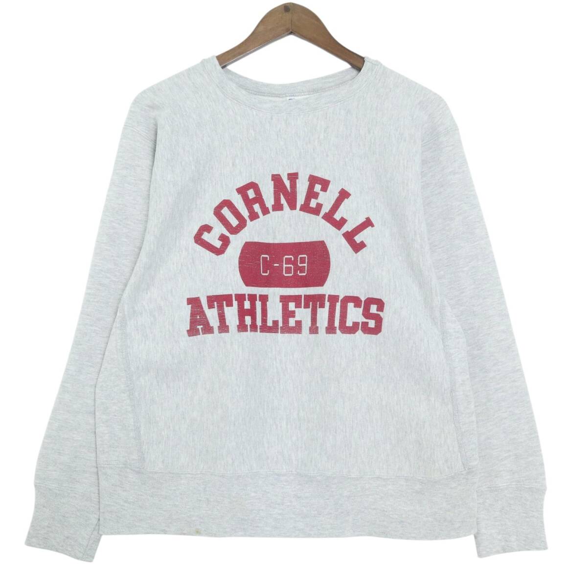 80年代 USA製 Champion チャンピオン REVERSE WEAVE リバースウィーブ スウェット カレッジ グレー(メンズ LARGE)中古 古着 A4827拍卖
