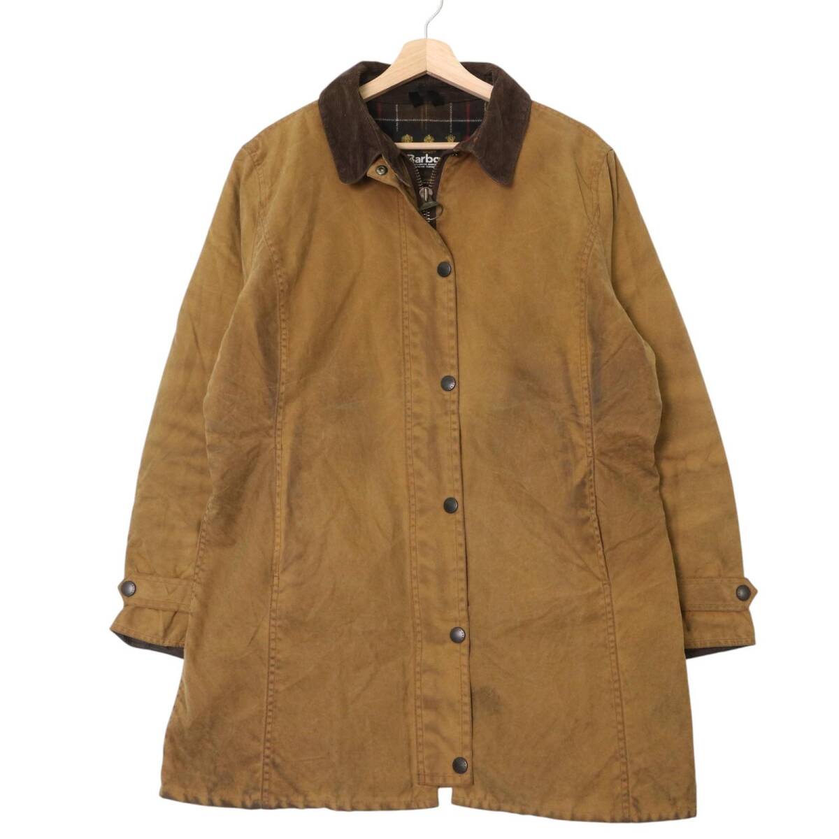 イングランド製 Barbour バブアー NEWMARKET JKT オイルドジャケット ブラウン(レディース UK16)中古 古着 A4975拍卖