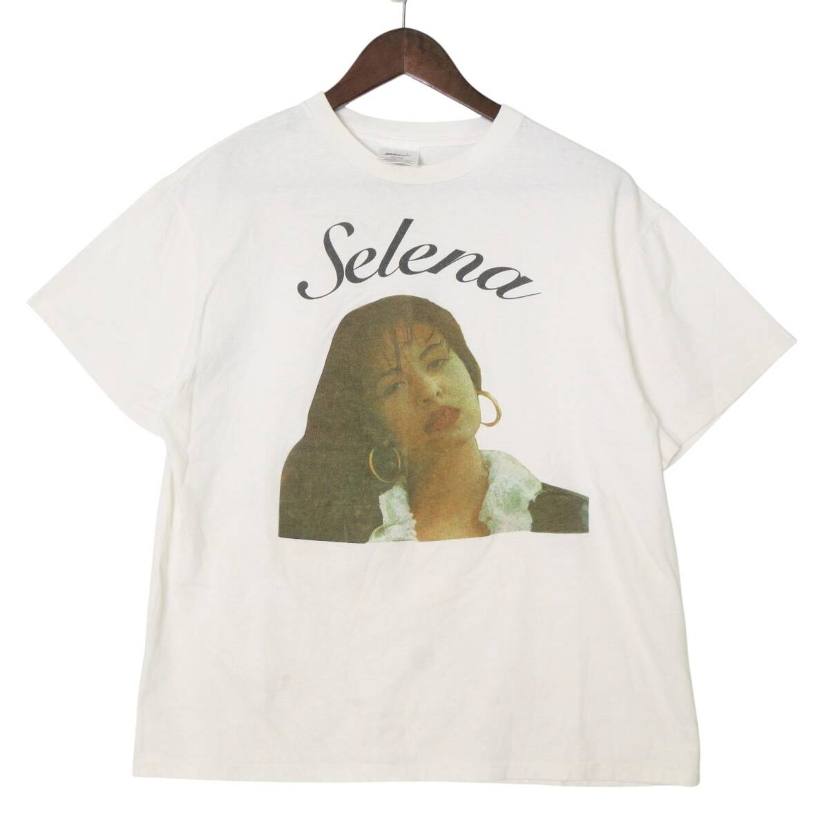 90年代 Selena セレーナ 半袖Tシャツ ホワイト(メンズ L)中古 古着 A5040拍卖
