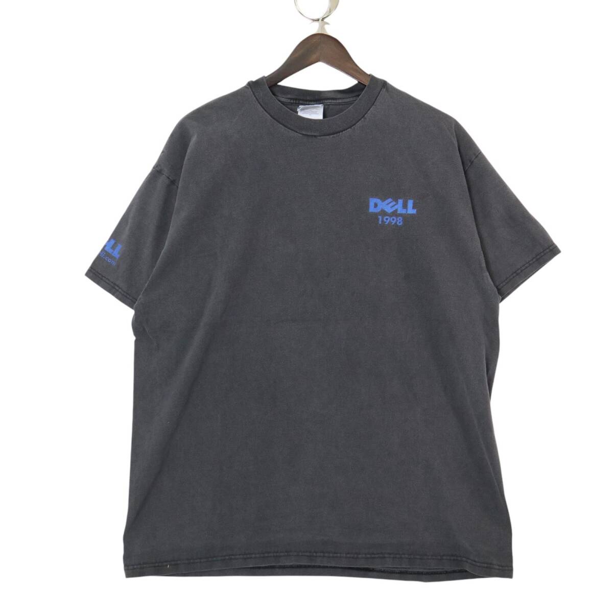 90年代 DELL デル 半袖Tシャツ 企業ロゴ ブラック(メンズ XL)中古 古着 A5122拍卖