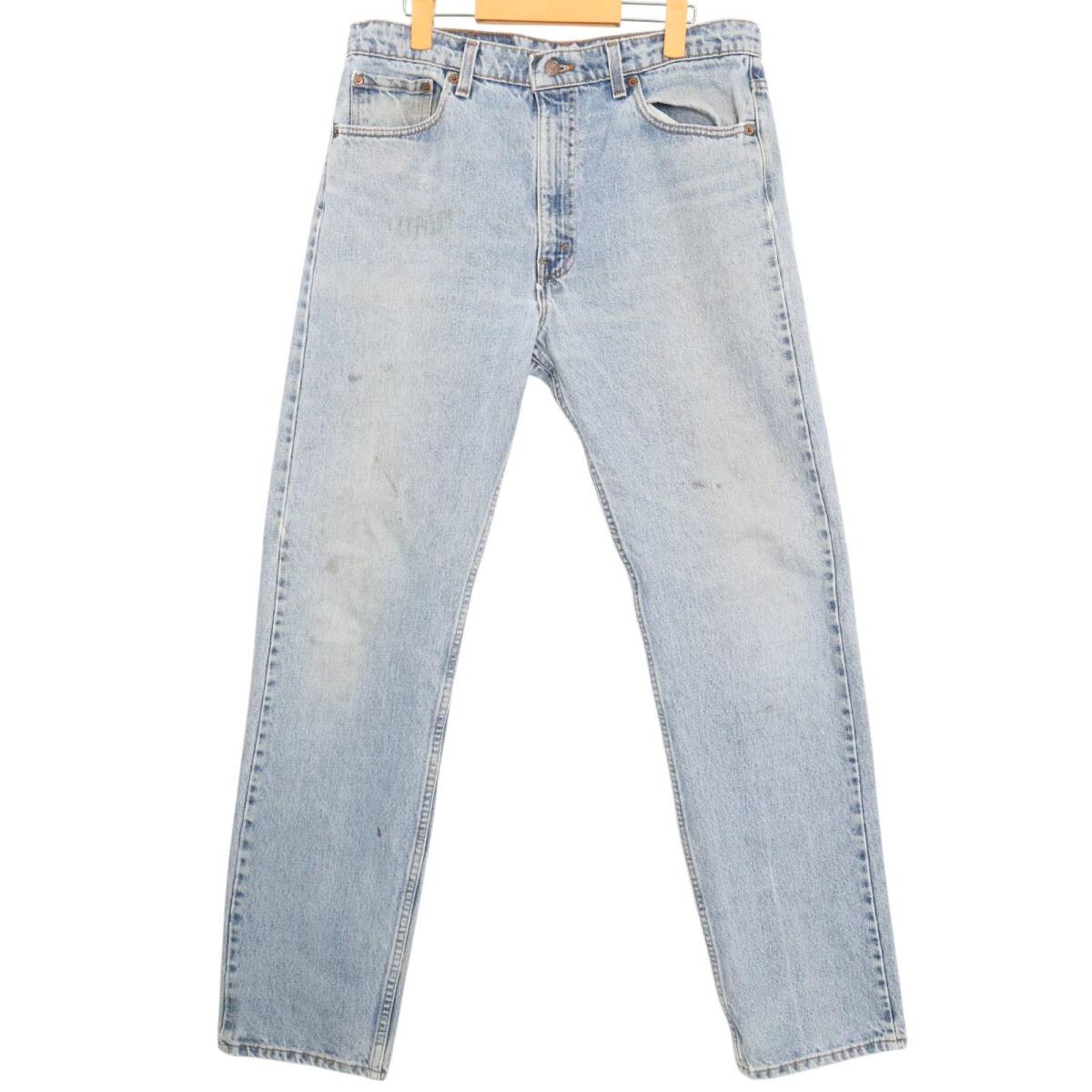 90年代 USA製 Levi's リーバイス 505 デニムパンツ ブルー (メンズ W36 L32) 中古 古着 A3761拍卖