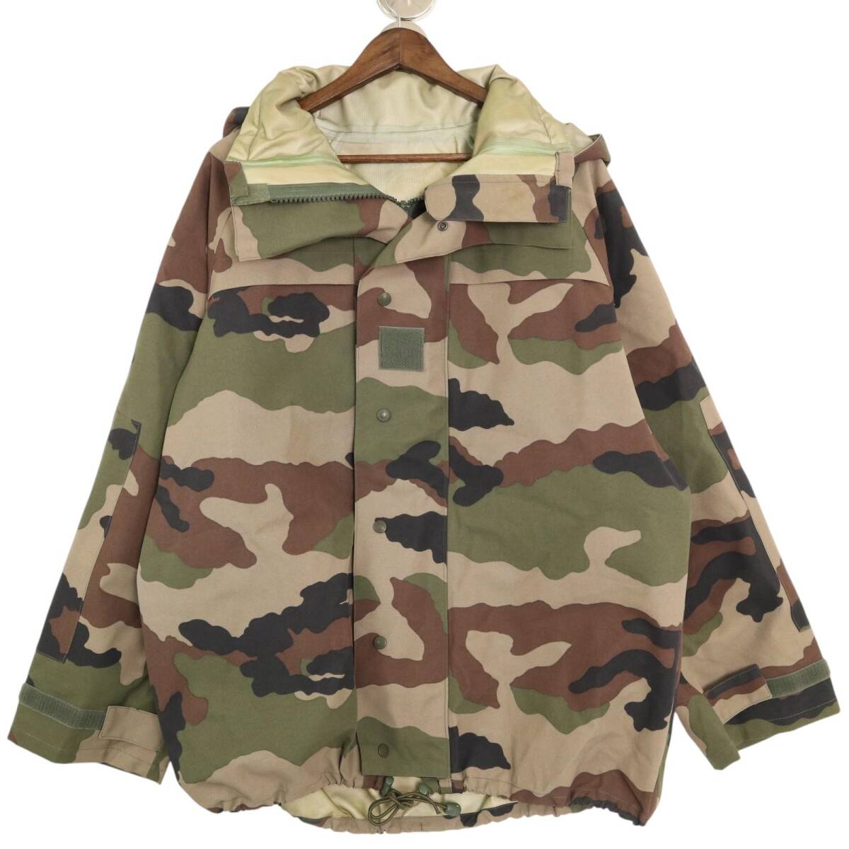00年代 フランス軍 ウォータープルーフ フィールドパーカー ユーロ ミリタリー CCEカモ (メンズ 112L) 中古 古着 A3836拍卖