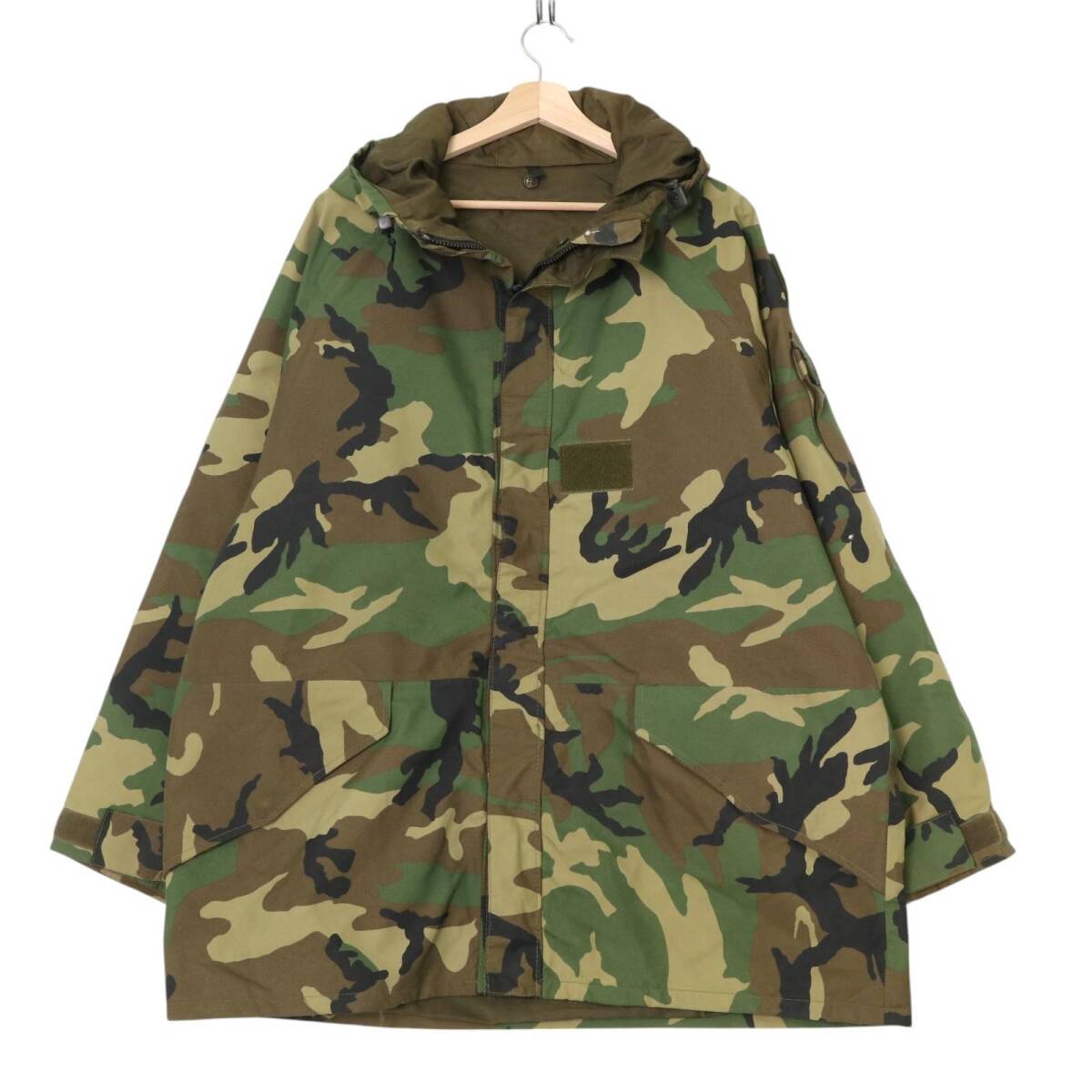 90年代 イタリア軍 ウォータープルーフ フィールドパーカー 大きいサイズ ユーロ ミリタリー 迷彩 (メンズ 54 R) 中古 古着 A3945拍卖