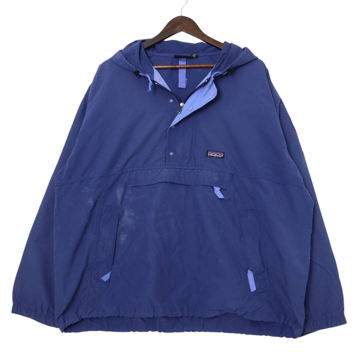 90年代 patagonia パタゴニア バギーズプルオーバー ジャケット アウトドア ブルー (メンズ L) 中古 古着 A4234拍卖
