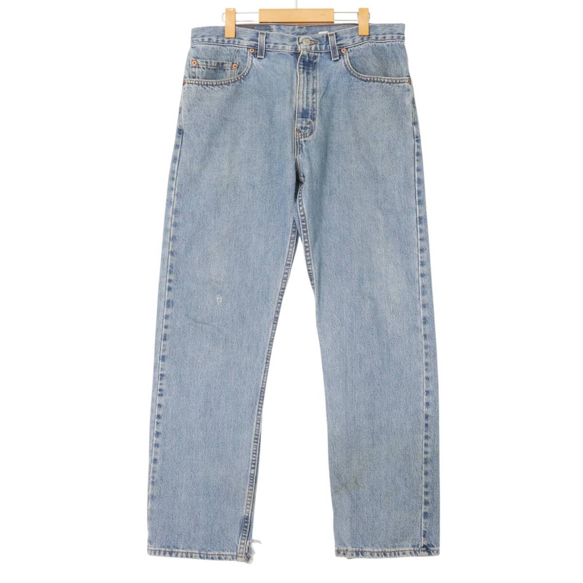 00年代 USA製 Levi's リーバイス 505 デニムパンツ ブルー (メンズ W34 L30) 中古 古着 A4300拍卖