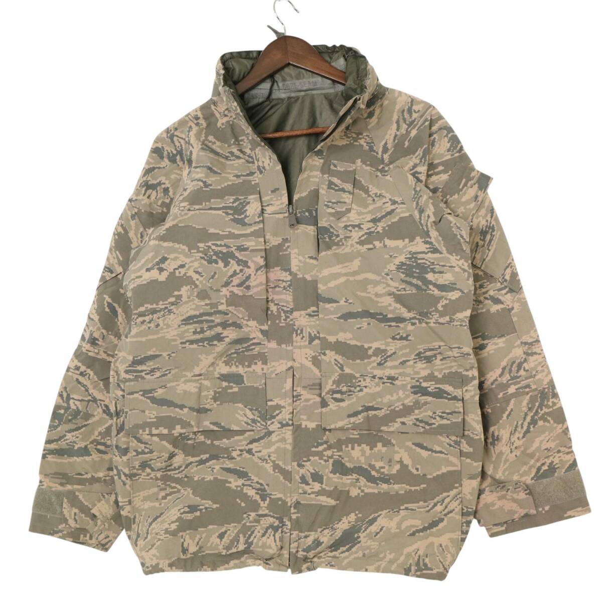 00年代 米軍実物 U.S.AIRFORCE APECS GORETEX パーカージャケット ミリタリー ABUカモ (メンズ SMALL REGULAR) 中古 古着 A2996拍卖