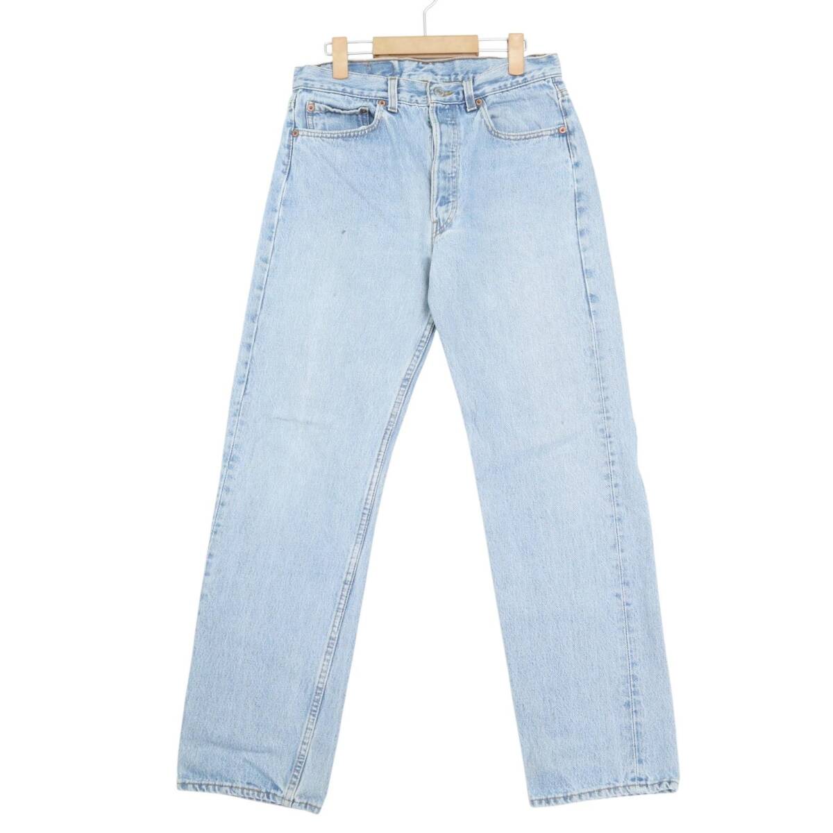 90年代 USA製 Levi's リーバイス 501 デニムパンツ ライトブルー (メンズ W32 L30) 中古 古着 A3450拍卖