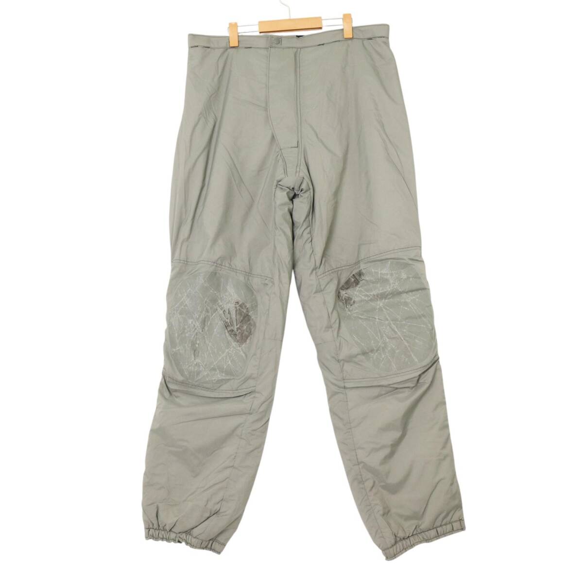 デッドストック 00年代 USA製 米軍実物 U.S.ARMY HALYS PCU Level7 中綿パンツ ミリタリー グレー (メンズ LARGE LONG) 中古 古着 A3529拍卖