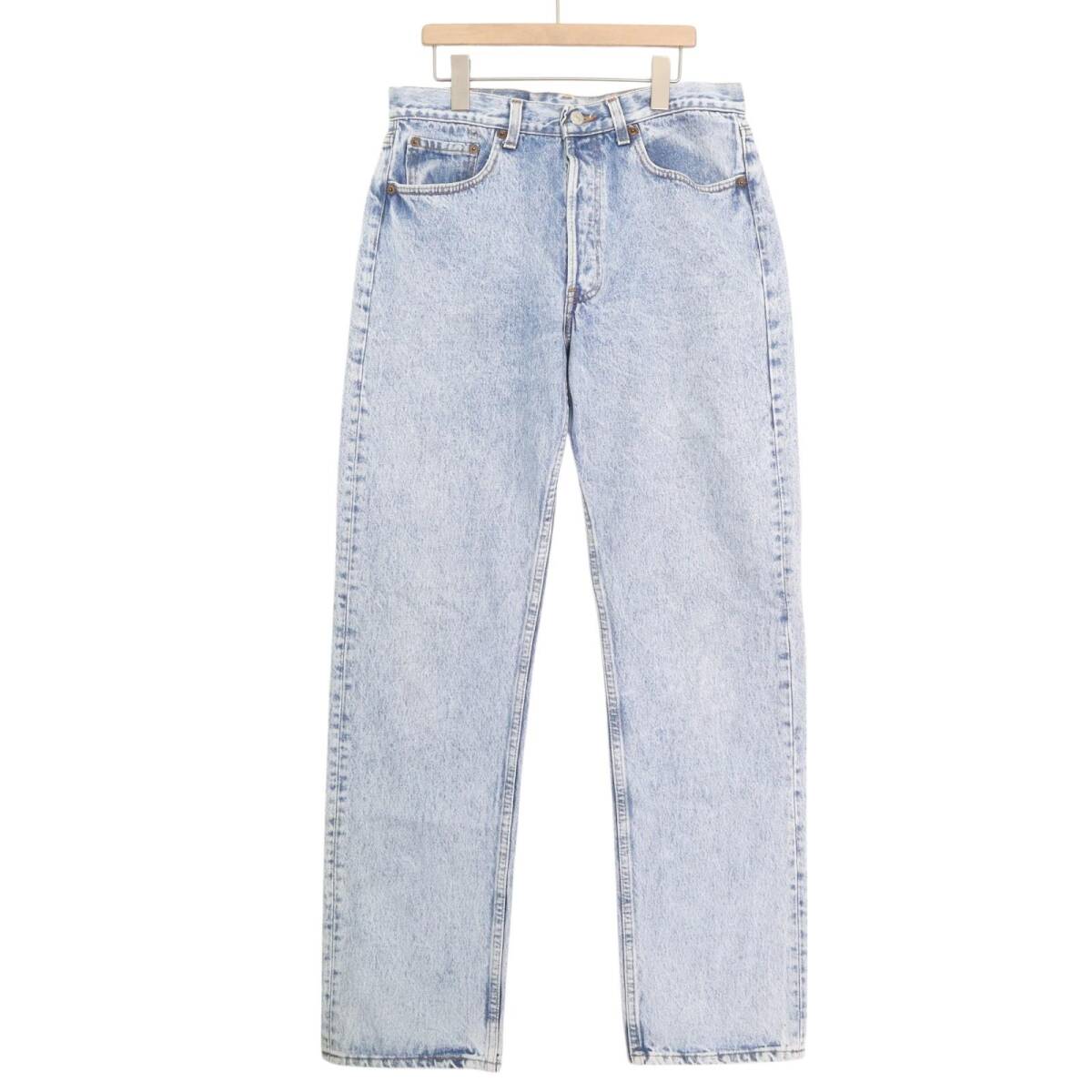 90年代 USA製 Levi's リーバイス 501 デニムパンツ ブルー (メンズ W33 L34) 中古 古着 A3687拍卖