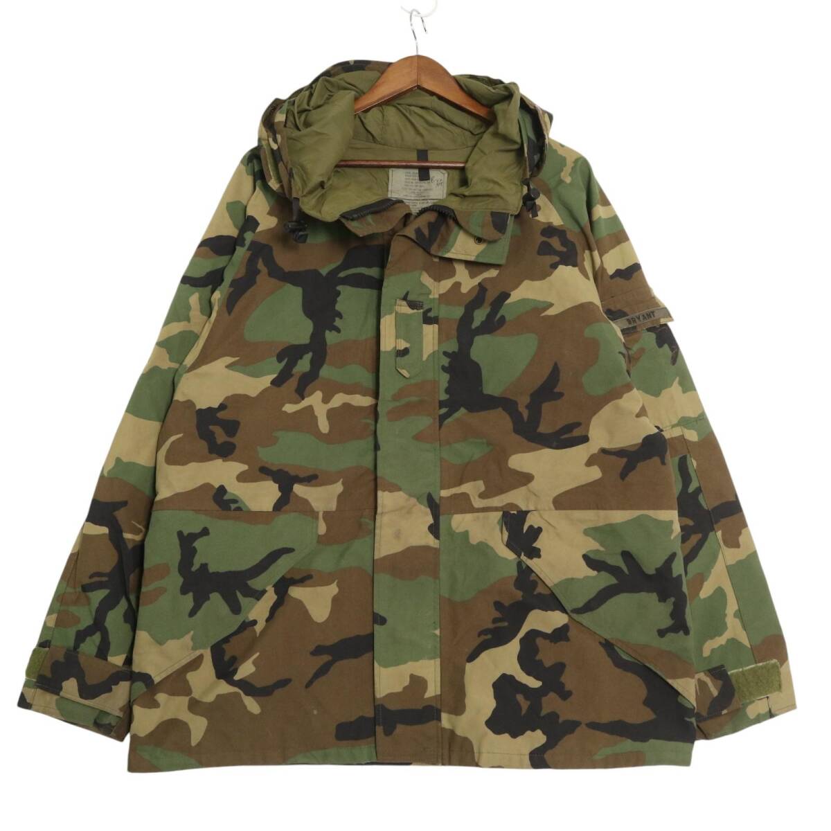 90年代 米軍実物 U.S.ARMY ECWCS GEN1 GORE-TEX パーカージャケット ミリタリー ウッドランドカモ(メンズ LARGE REGULAR) 中古 古着 A2086拍卖