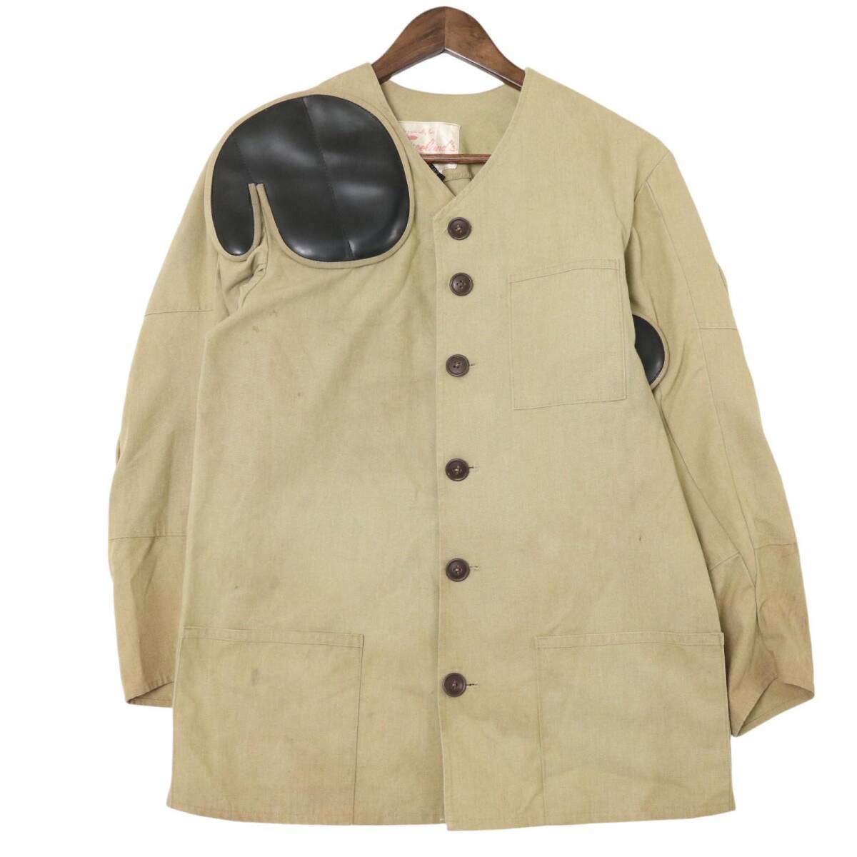 70年代 Freeland's シューティングジャケット アウトドア ベージュ (メンズ 36) 中古 古着 A2158拍卖
