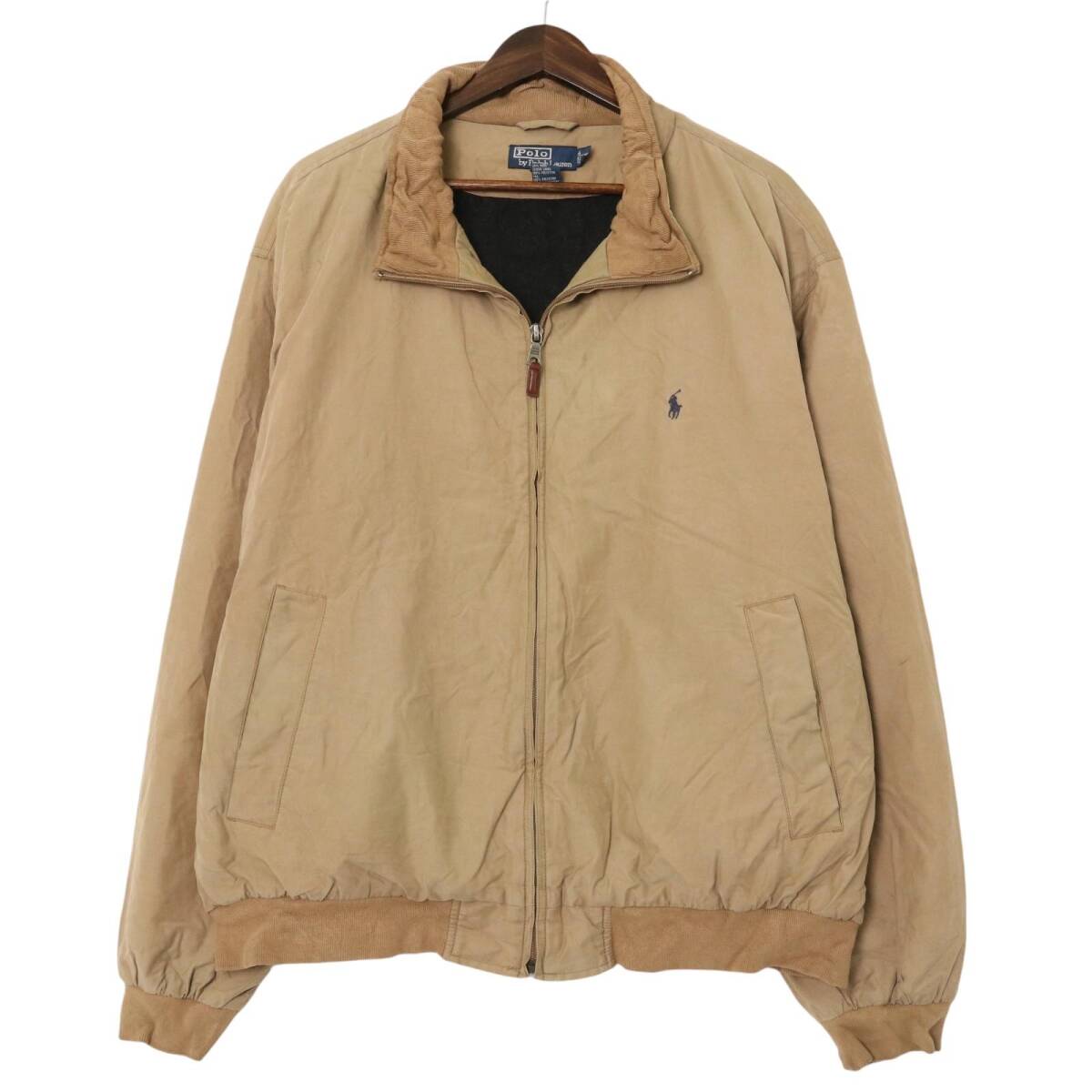 Polo by Ralph Lauren ポロ ラルフローレン 中綿ジャケット 大きいサイズ ベージュ (メンズ XXL) 中古 古着 A2218拍卖