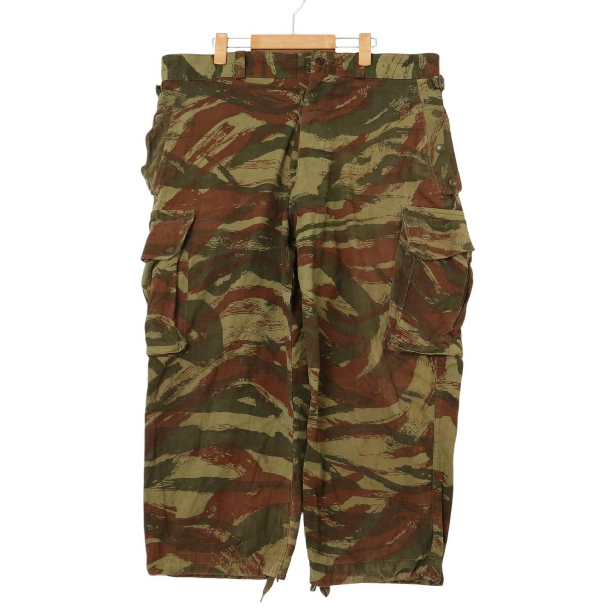 50年代 フランス軍 m-47 パラシュートパンツ ヴィンテージ ユーロ ミリタリー リザードカモ (メンズ 15) 中古 古着 A2458拍卖