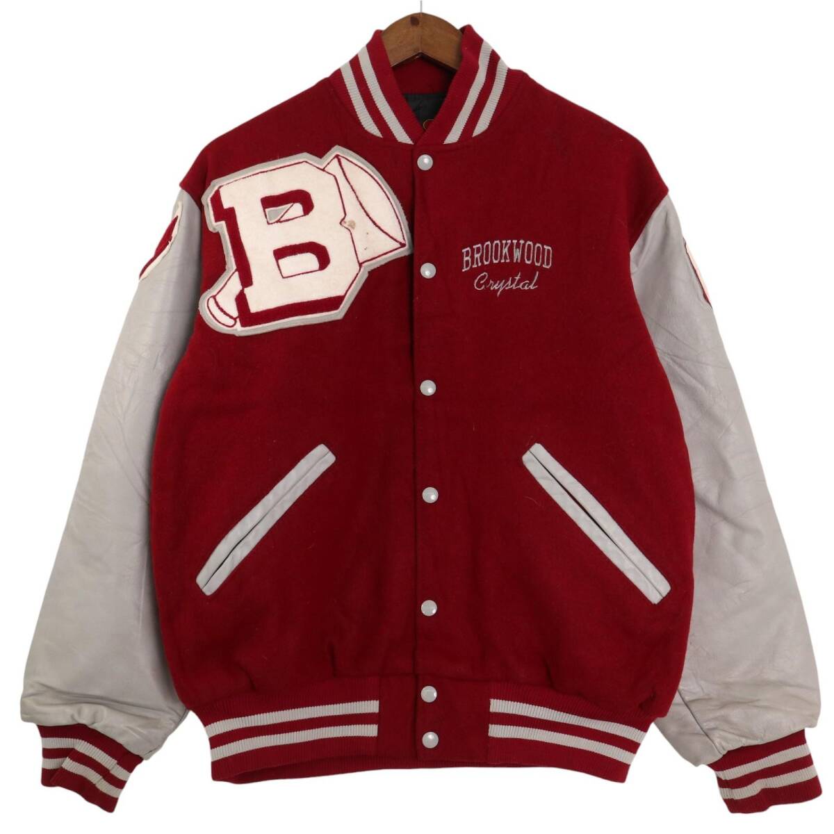 00年代 GAME ウール スタジアムジャケット アワードジャケット レッド (メンズ M) 中古 古着 A2673拍卖