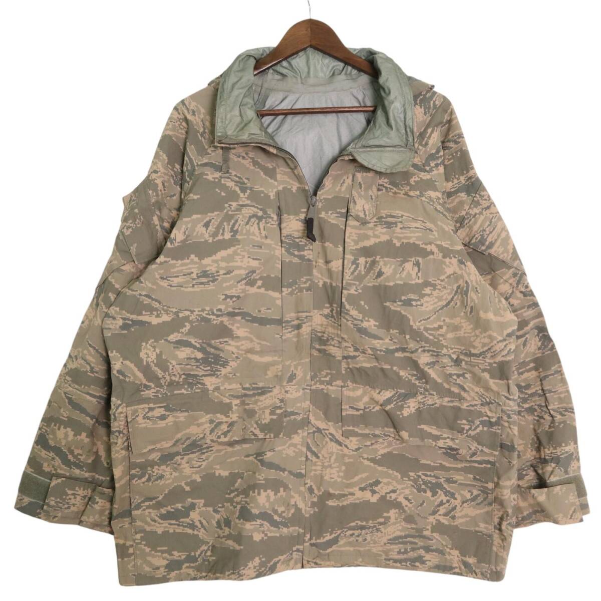 BARRIER WEAR APECS GORETEXパーカー ミリタリージャケット セージグリーン (メンズ LARGE REGULAR) 中古 古着 A2681拍卖