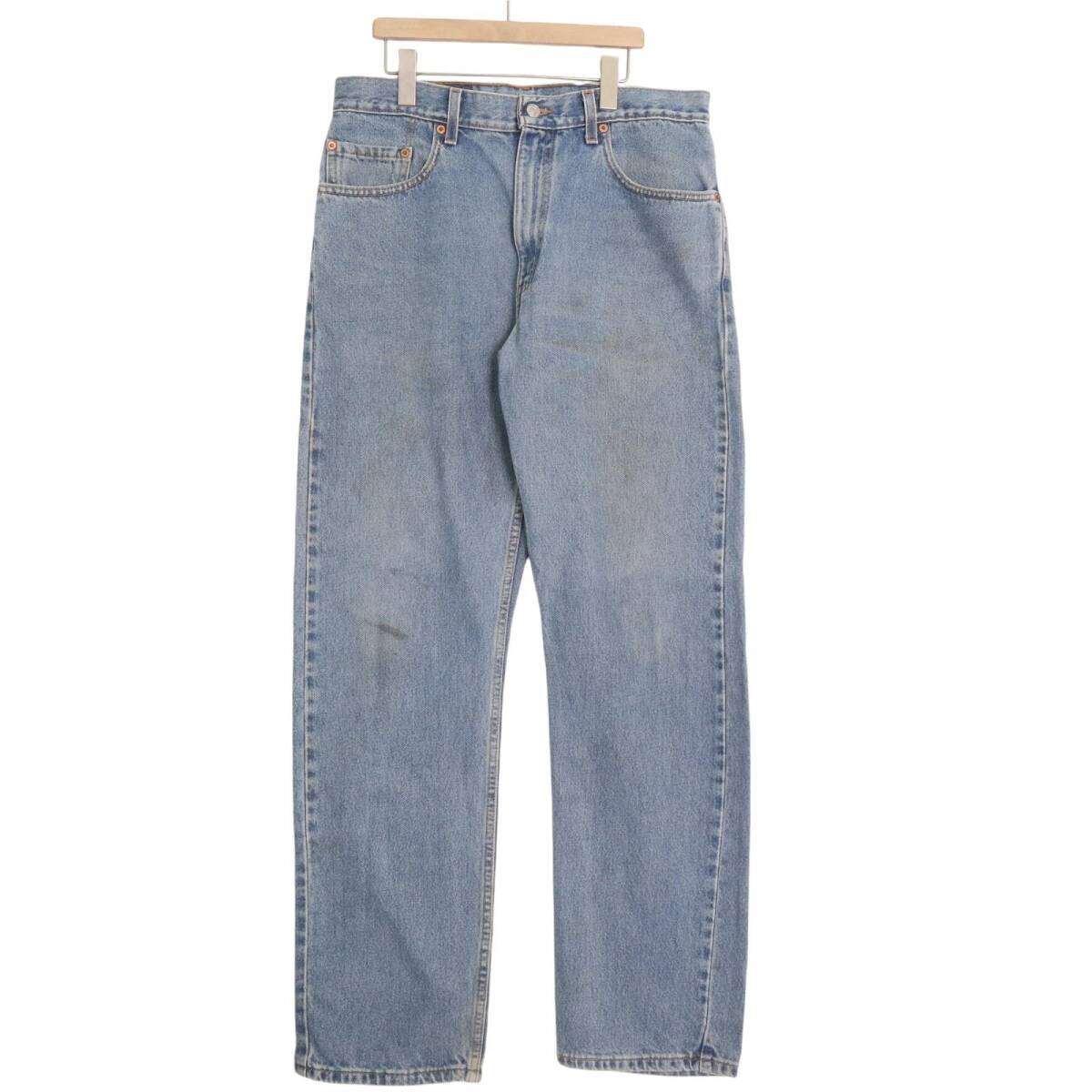 00年代 USA製 Levi's リーバイス 505 デニムパンツ ブルー (メンズ W34 L32) 中古 古着 A2696拍卖
