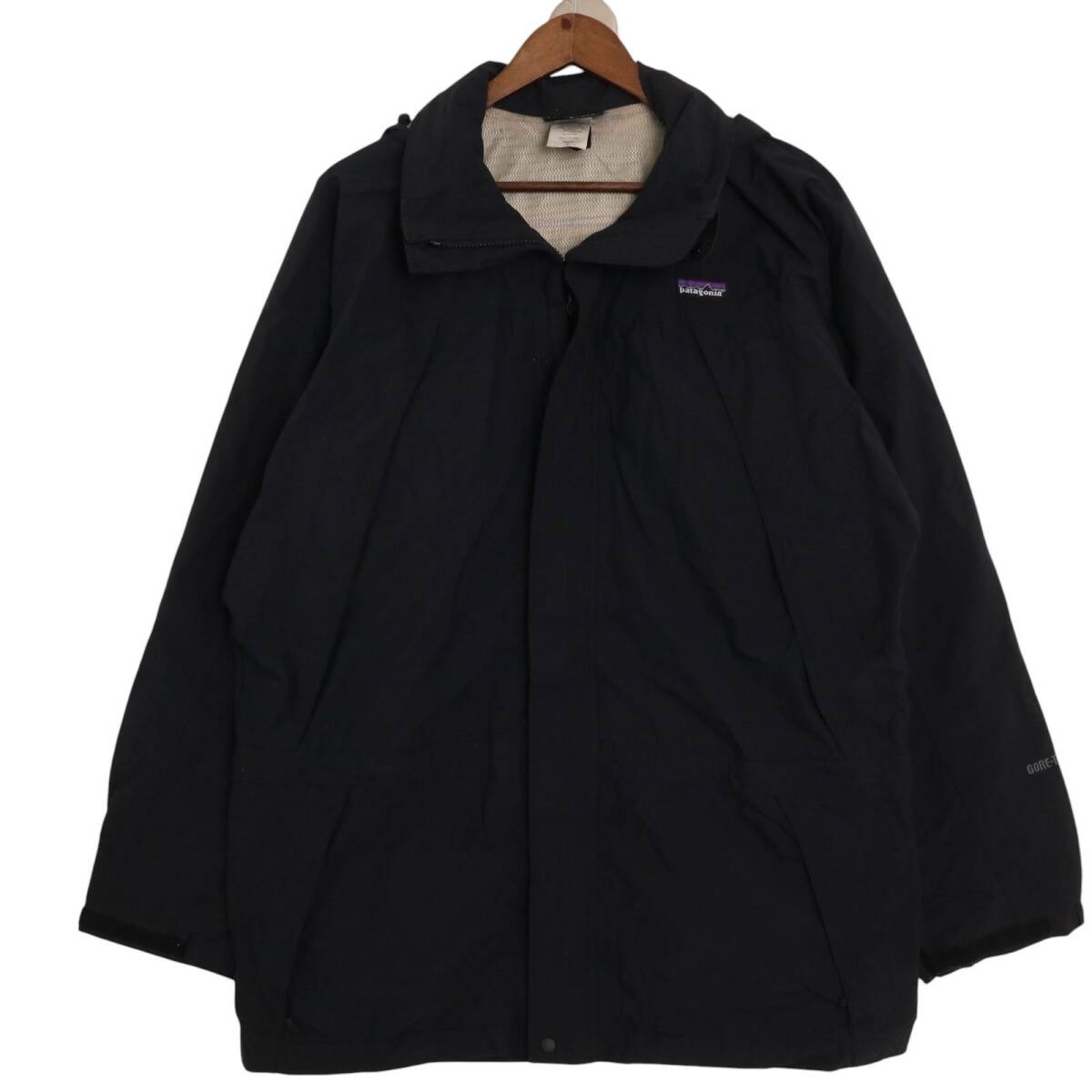 00年代 patagonia パタゴニア リキッドスカイジャケット マウンテンパーカー アウトドア ブラック (メンズ L) 中古 古着 A2850拍卖