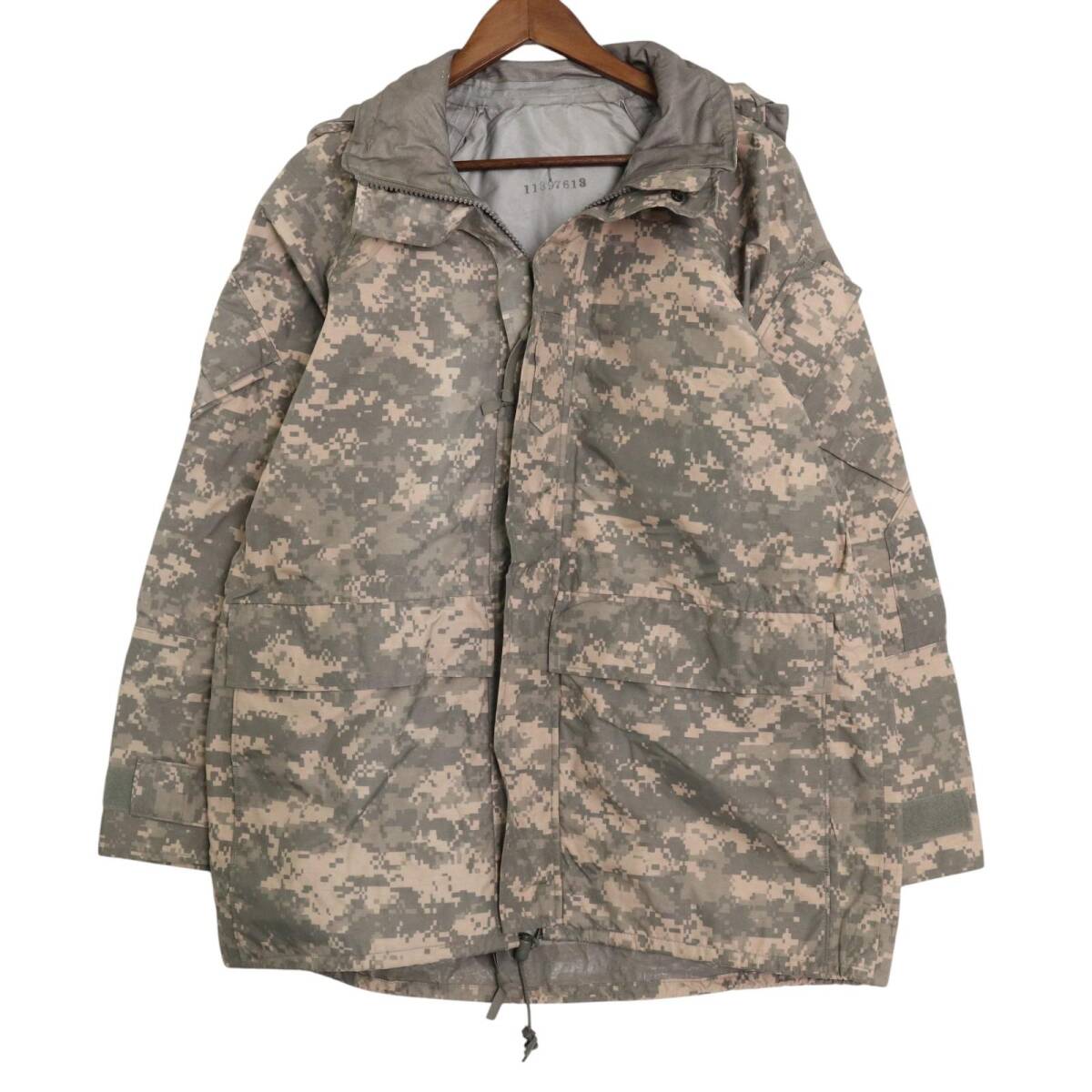 00年代 米軍実物 U.S.ARMY ECWCS GEN2 GORE-TEX パーカージャケット ミリタリー UCPカモ グレー (メンズ MEDIUM REGULAR) 中古 古着 A2946拍卖
