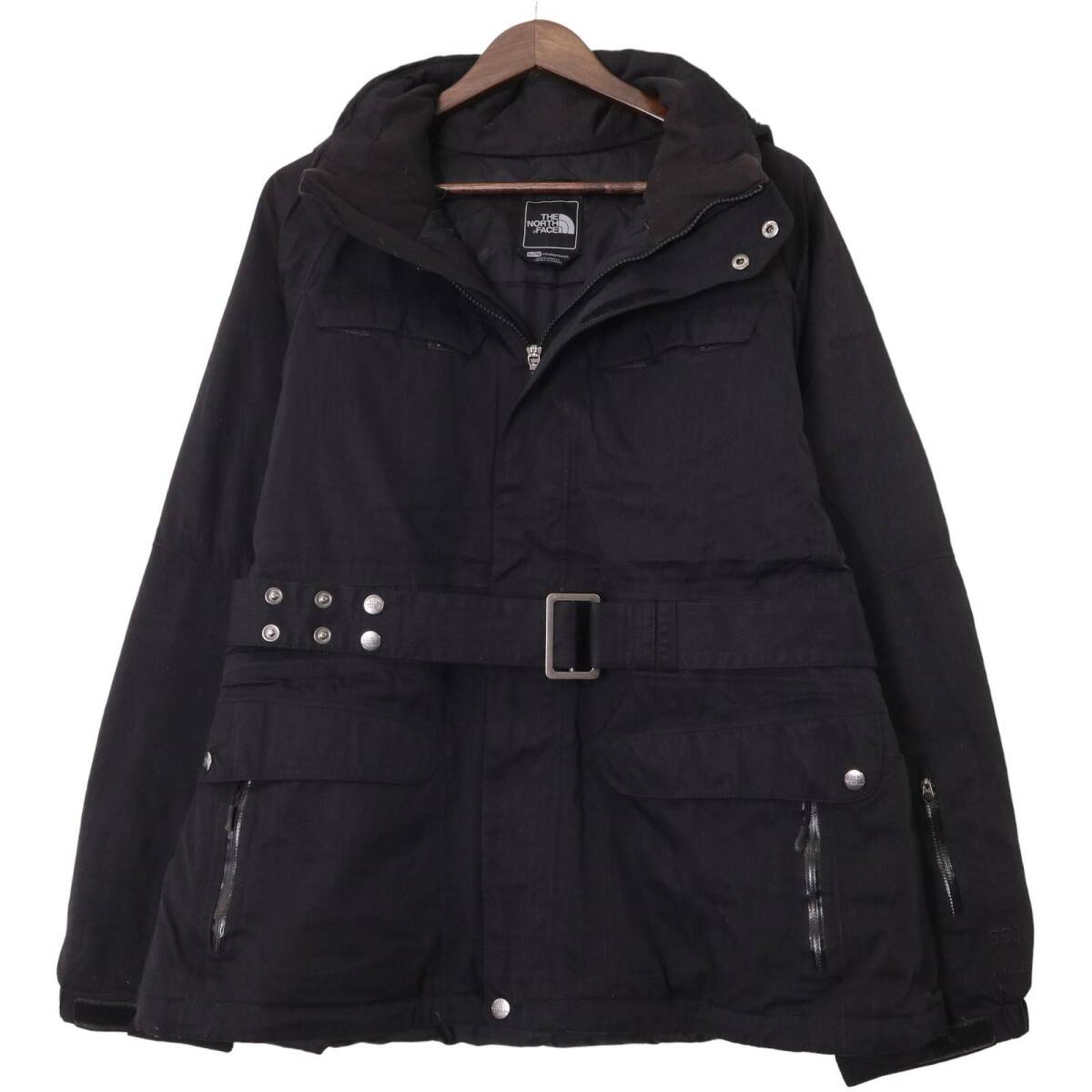 THE NORTH FACE ノースフェイス HYVENT ダウンジャケット アウトドア ブラック (レディース XL) 中古 古着 A1172拍卖