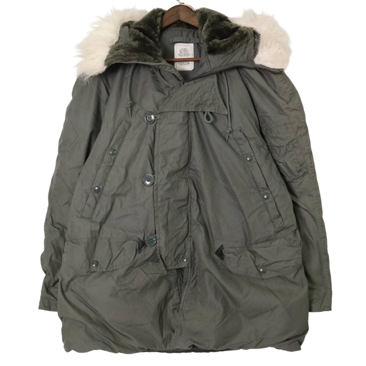 80年代 米軍実物 U.S.AIRFORCE N-3B フライトジャケットミリタリー (メンズ MEDIUM) 中古 古着 A1327拍卖