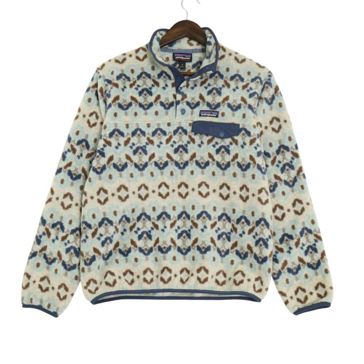 patagonia パタゴニア SYNCHILLA シンチラ スナップT フリースジャケット アウトドア 総柄 マルチカラー (メンズ S) 中古 古着 A1459拍卖