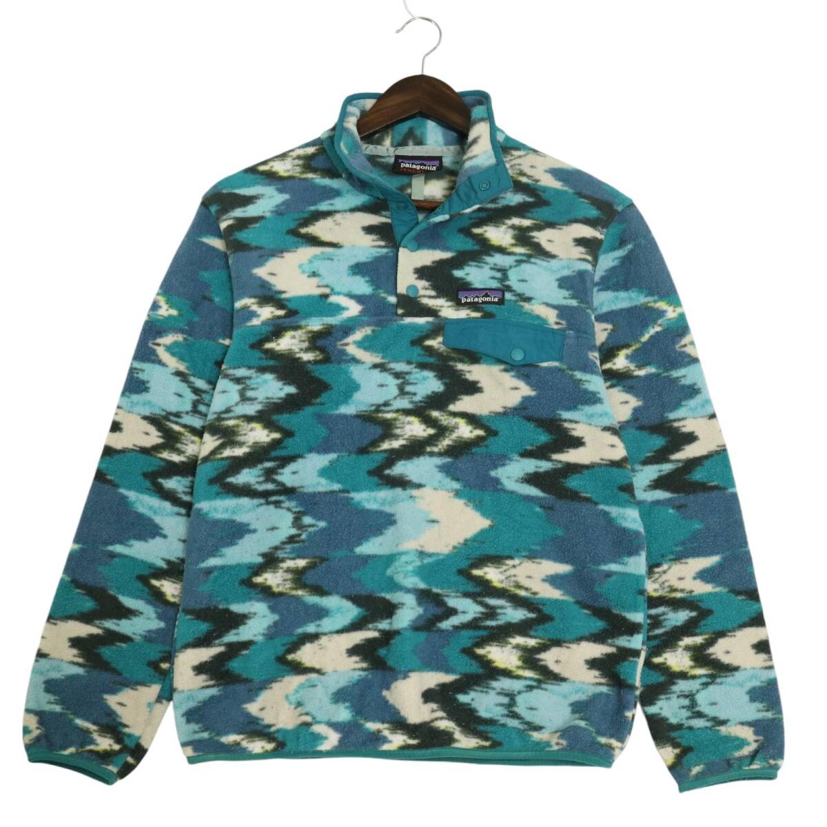 patagonia パタゴニア SYNCHILLA シンチラ スナップT フリースジャケット アウトドア 総柄 マルチカラー (メンズ XS) 中古 古着 A1462拍卖