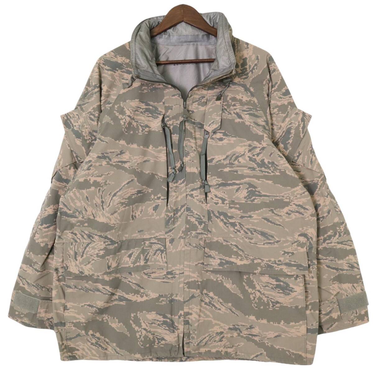 00年代 米軍実物 U.S.ARMY APECS GORETEX パーカージャケット ミリタリー ABUカモ (メンズ LARGE REGULAR) 中古 古着 A1584拍卖