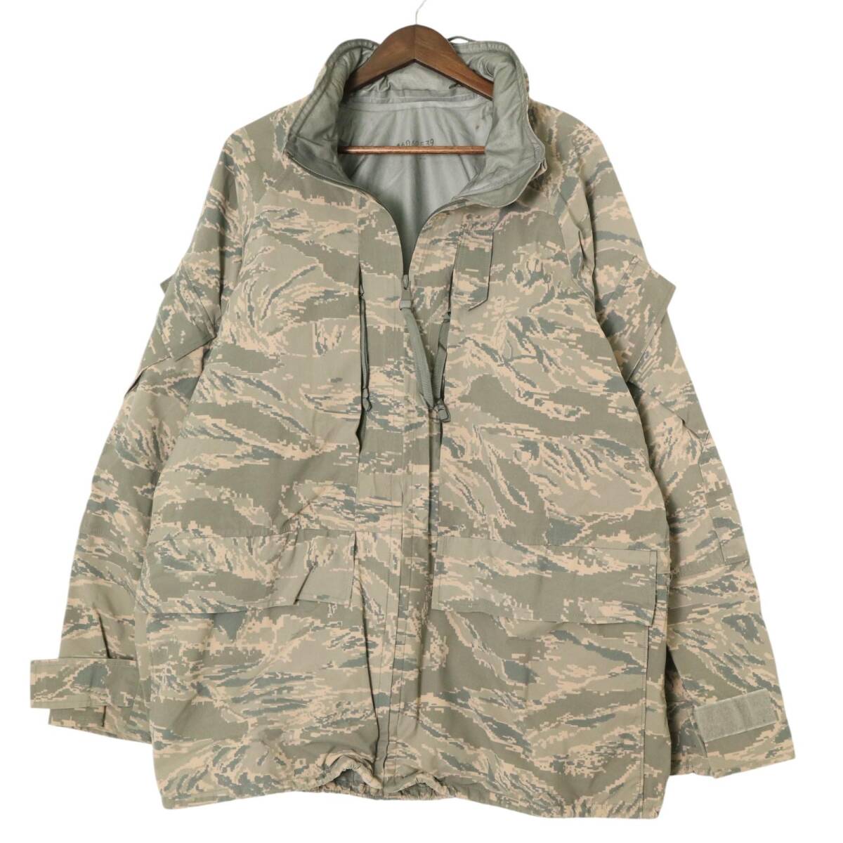 00年代 米軍実物 U.S.AIRFORCE APECS GORETEX パーカージャケット ミリタリー ABUカモ (メンズ X-LARGE REGULAR) 中古 古着 A1562拍卖