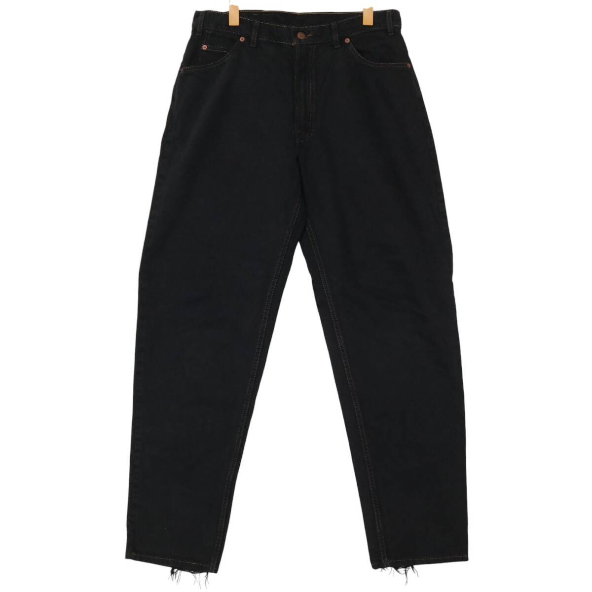 90年代 USA製 Levi's リーバイス 560 デニムパンツ 後染め ブラック (メンズ W34 L32) 中古 古着 A1605拍卖