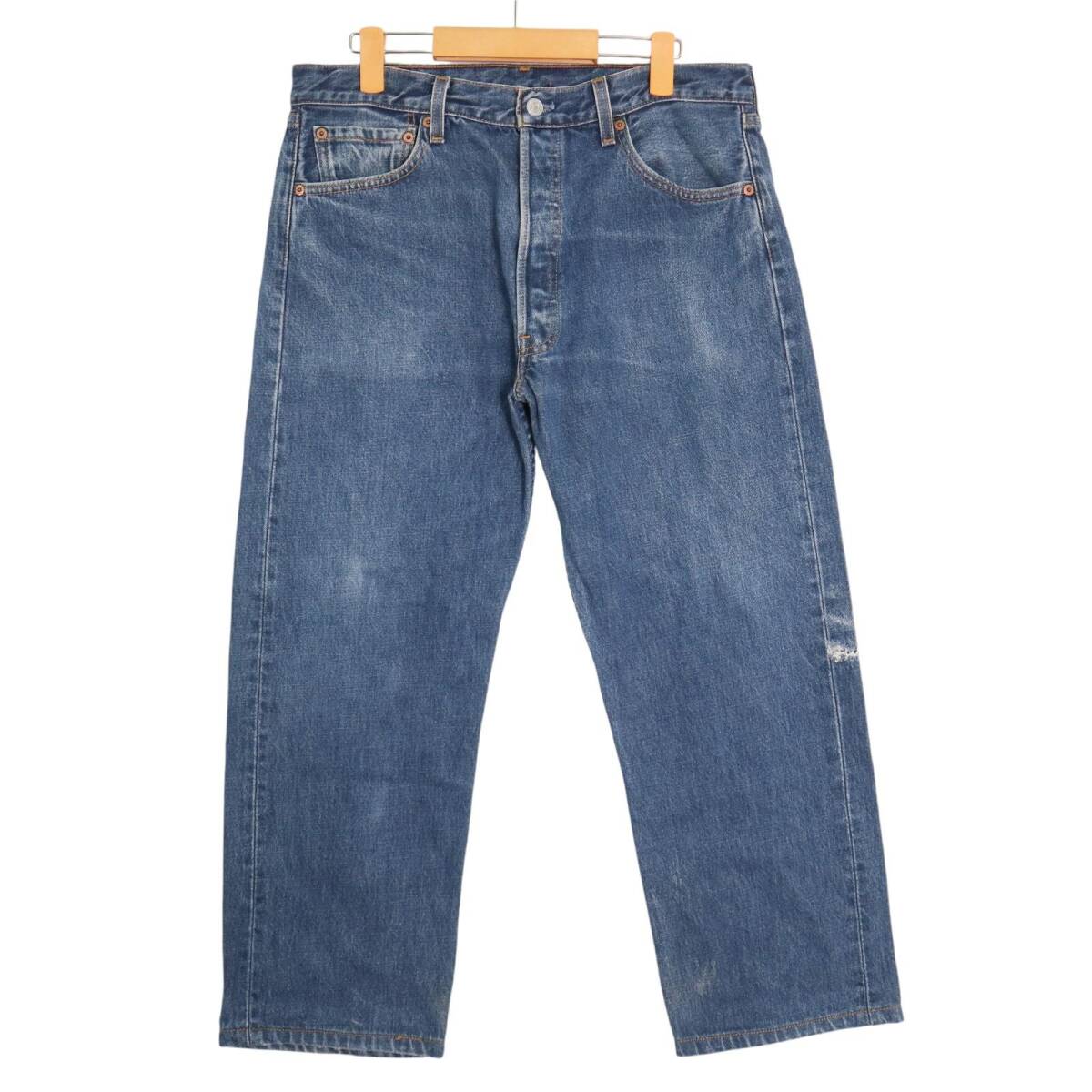 00年代 USA製 Levi's リーバイス 501 デニムパンツ ブルー (メンズ W34 L32) 中古 古着 A1914拍卖