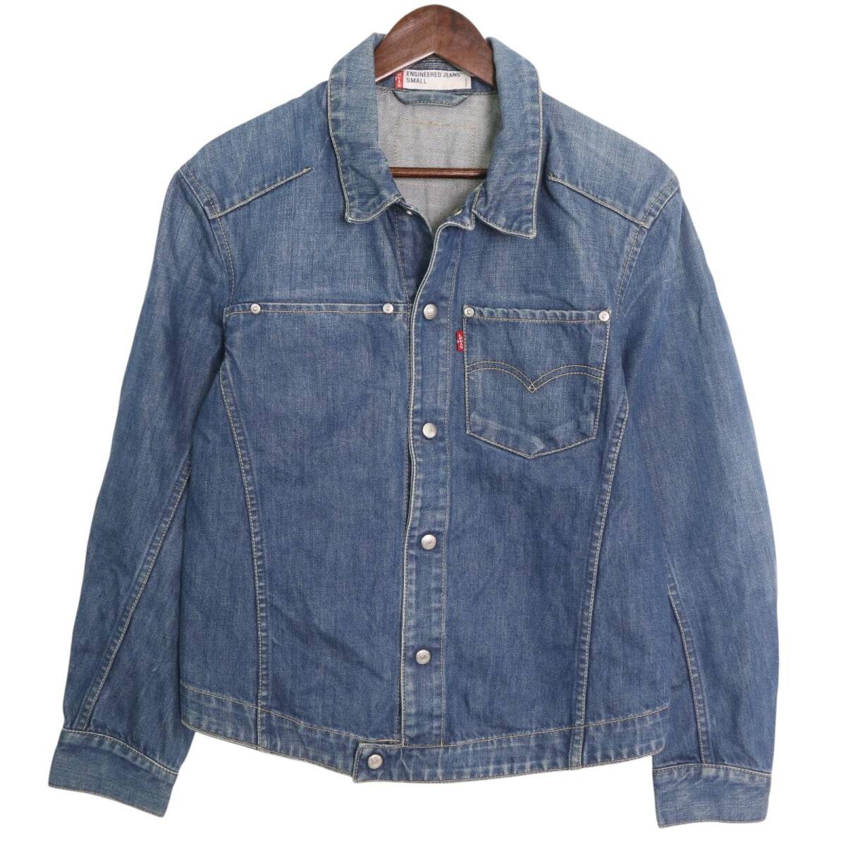 00年代 Levi's リーバイス Engineered エンジニアード デニムジャケット ライトブルー (メンズ SMALL) 中古 古着 A3868拍卖