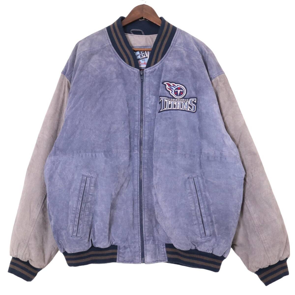 G-3 ジースリー WILSONS NFL テネシー・タイタンズ スタジアムジャケット プロチーム ライトブルー (メンズ XXL) 中古 古着 A0380拍卖