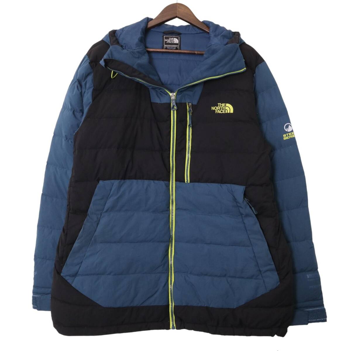 00年代 THE NORTH FACE ノースフェイス Steep Series ダウンジャケット スノースポーツ ブラック (メンズ XL) 中古 古着 A0472拍卖