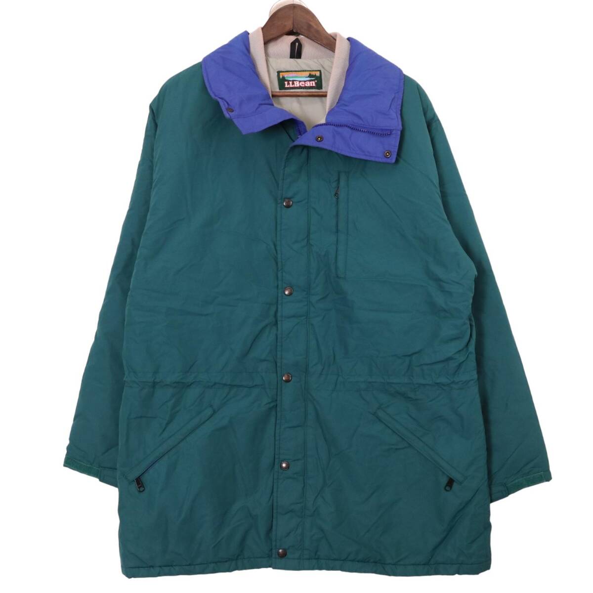 80年代 L.L.Bean エルエルビーン ペノブスコットパーカー アウトドア グリーン (メンズ L相当) 中古 古着 A0681拍卖