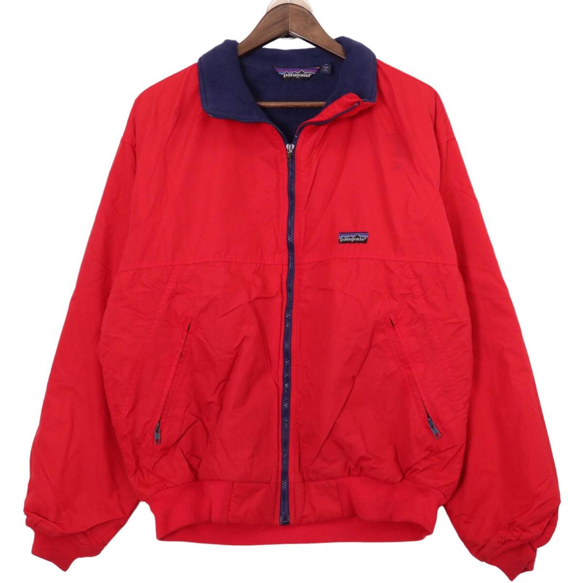 90年代 patagonia パタゴニア シェルドシンチラ ジャケット アウトドア レッド (メンズ L) 中古 古着 A1133拍卖