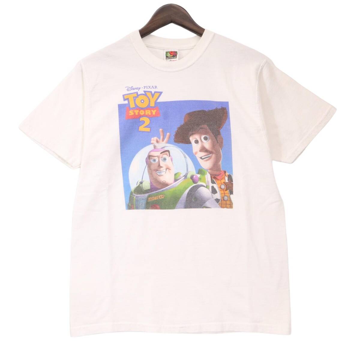 00年代 FRUIT OF THE LOOM フルーツオブザルーム トイストーリー2 Tシャツ ディズニー ホワイト (メンズ M) 中古 古着 A0943拍卖