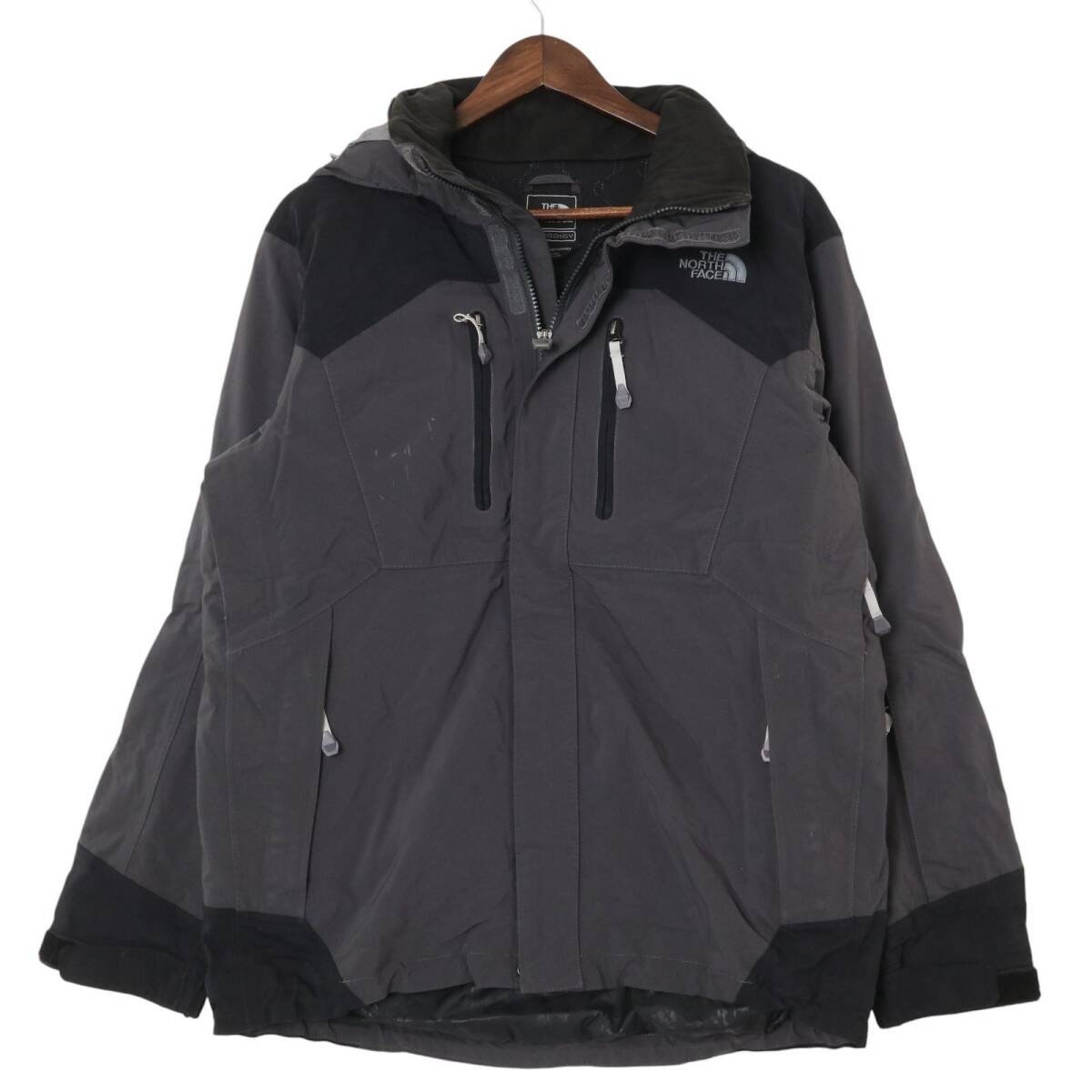 THE NORTH FACE ノースフェイス HYVENT マウンテンパーカー アウトドア グレー (メンズ S) 中古 古着 A2652拍卖