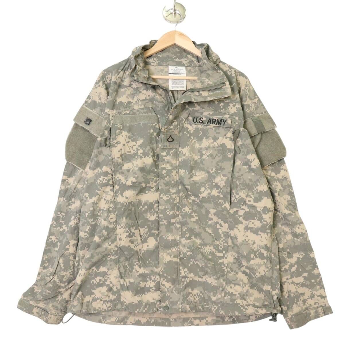 00年代 米軍実物 U.S.ARMY ECWCS GEN3 level5 ソフトシェルジャケット ミリタリー UCPカモ (メンズ MEDIUM LONG) 中古 古着 A3561拍卖