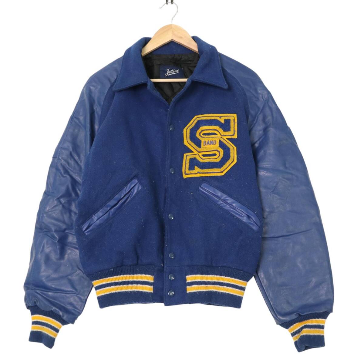 00年代 JOSTENS ヴァーシティジャケット ウール スタジアムジャケット カレッジ ブルー (メンズ M) 中古 古着 A3572拍卖
