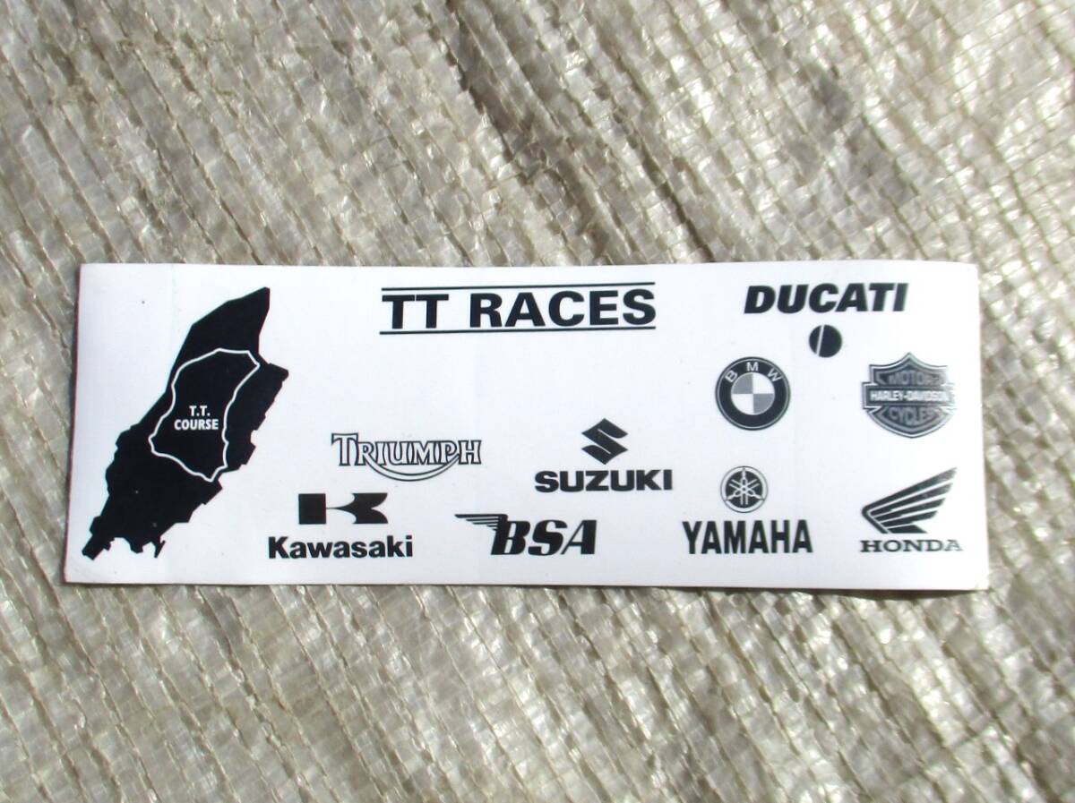 未使用・マン島購入 ステッカー BMW DUCATI TRIUMPH BSA ハーレー スズキ カワサキ ヤマハ ホンダ TT RACES TT COURSE・売切拍卖