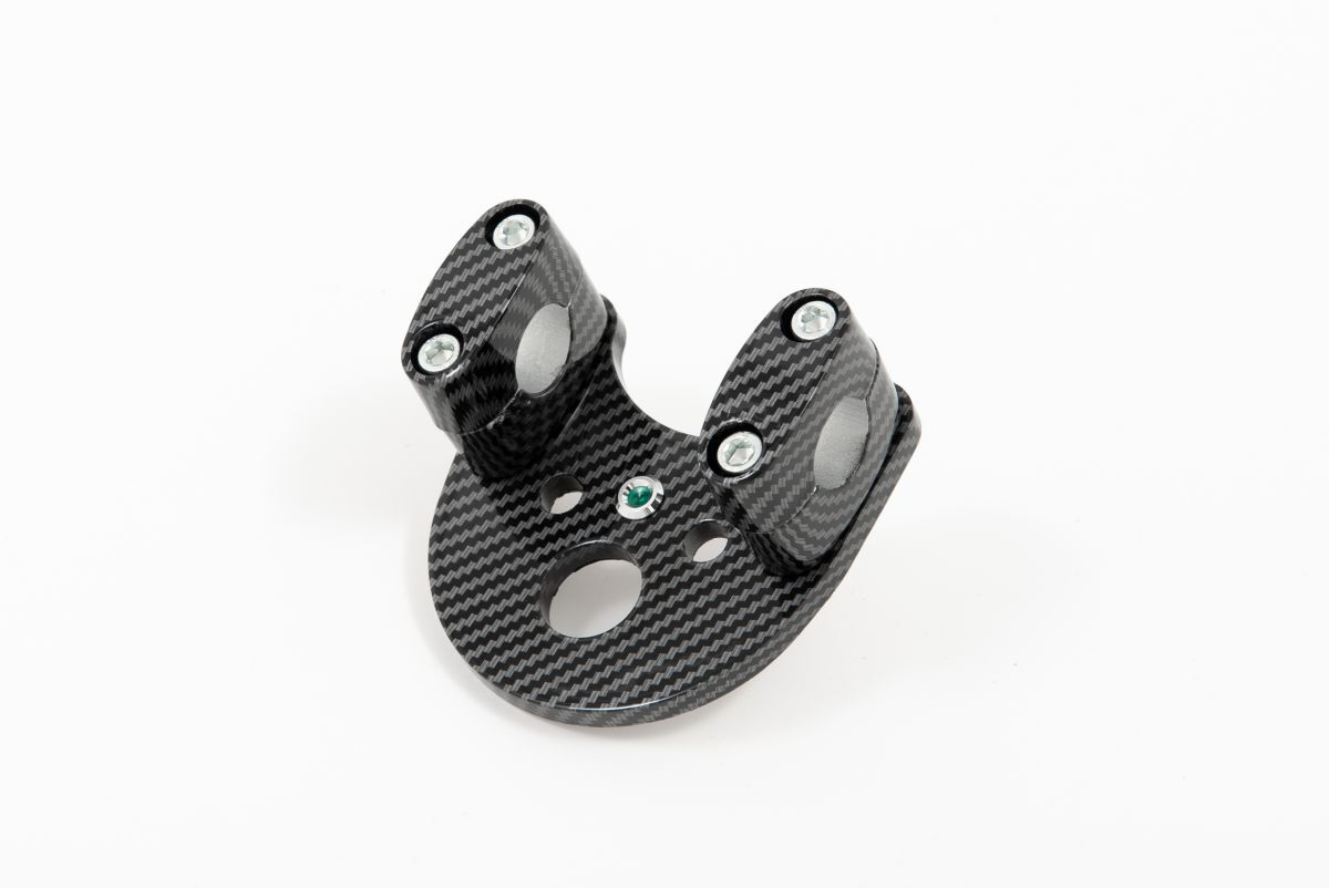 スーパーカブ C50 C70 C90 リトルカブ ハンドルポスト バーハンキット カーボン柄 汎用品 カスタム 669拍卖