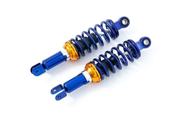 280mm リアサスペンション 汎用品 青 コの字 マジェスティ125 シグナスX BW'S ローダウン 478拍卖