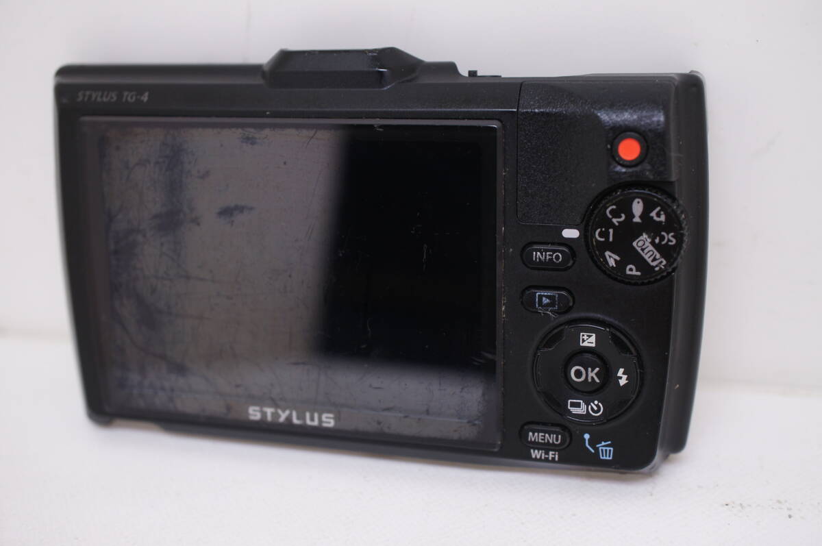 ☆実用ジャンク品☆OLYMPUS TOUGH STYLUS TG-4 ブラック 背面パーツ(液晶ユニット+操作盤)☆動作確認済☆拍卖