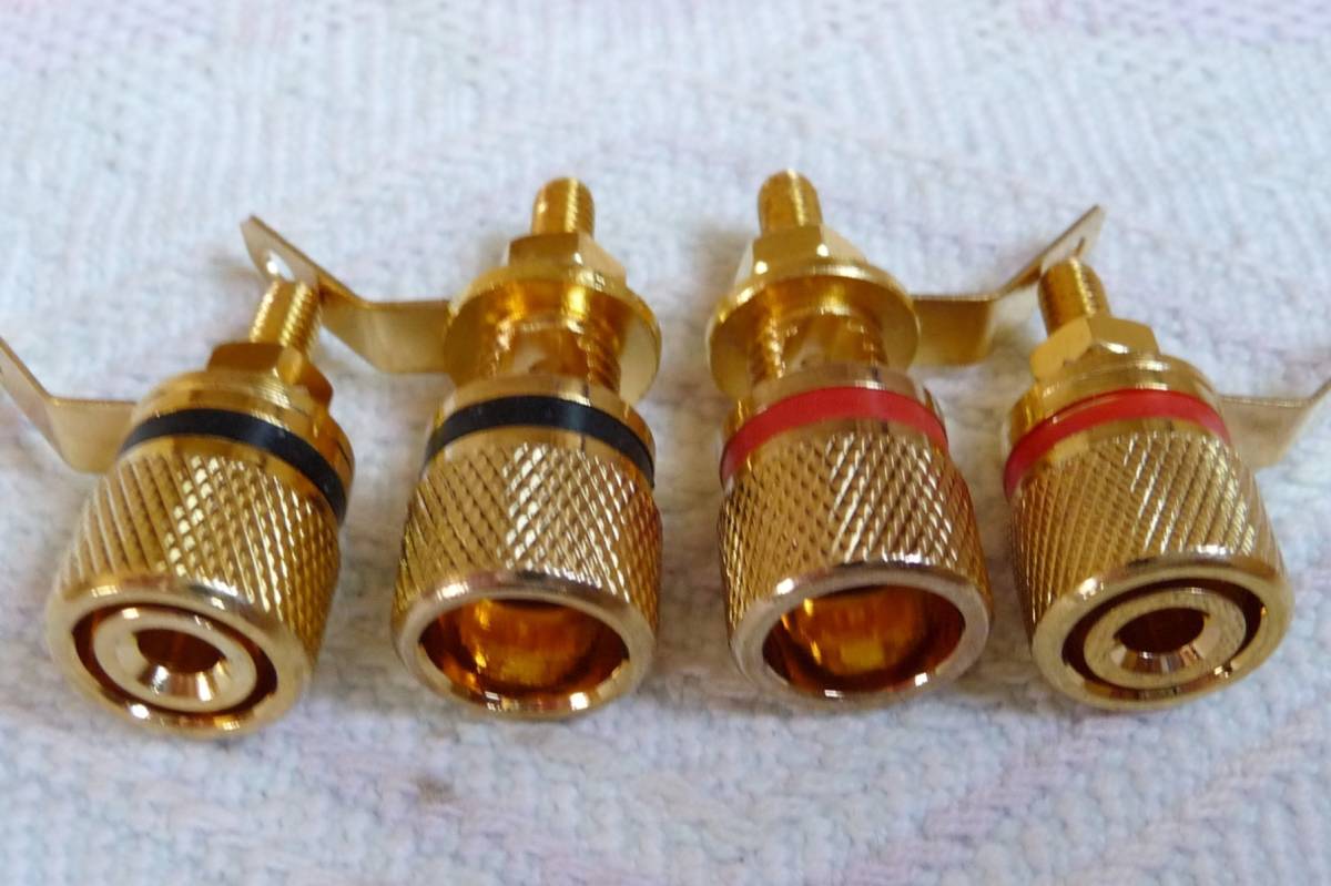 ♪♪標準型バナナプラグ対応スピーカー端子です!④♪♪拍卖