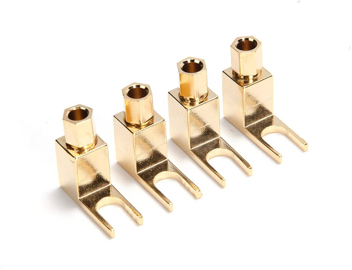 ♪♪ハーモニカ端子用Yラグ端子 (バナナプラグ対応)③♪♪拍卖