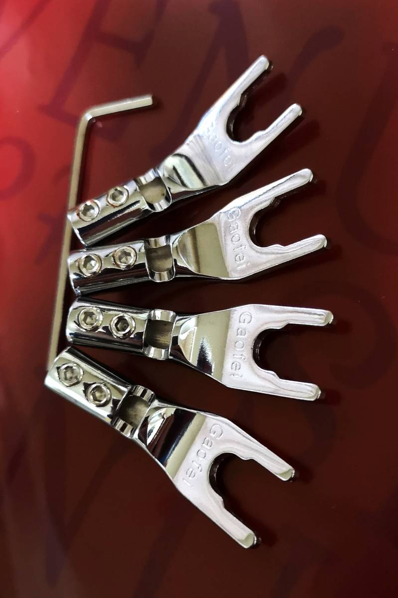 ♪♪純銅ロジウムメッキ高級Yラグ端子⑮♪♪拍卖