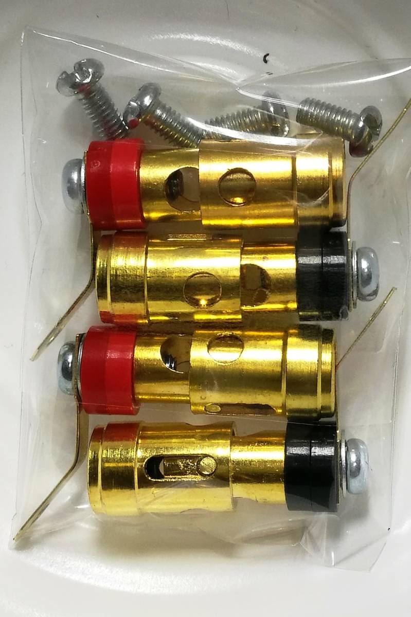 JBLスピーカー互換金メッキ端子4個セットです!⑪拍卖