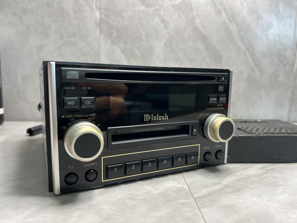 McIntosh マッキントッシュ PF-4025I-A スバル純正 カーオーディオ CD MDデッキ 2DIN 中古拍卖
