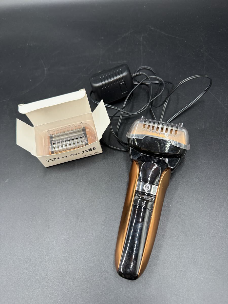 電気シェーバー 稼動品 シェーバー はぴねすくらぶ リニアモーターディープX HC-102186替刃 ACアダプター 5枚刃拍卖